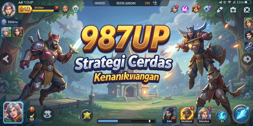 Tampilan gameplay strategi yang menegangkan dalam 987UP.