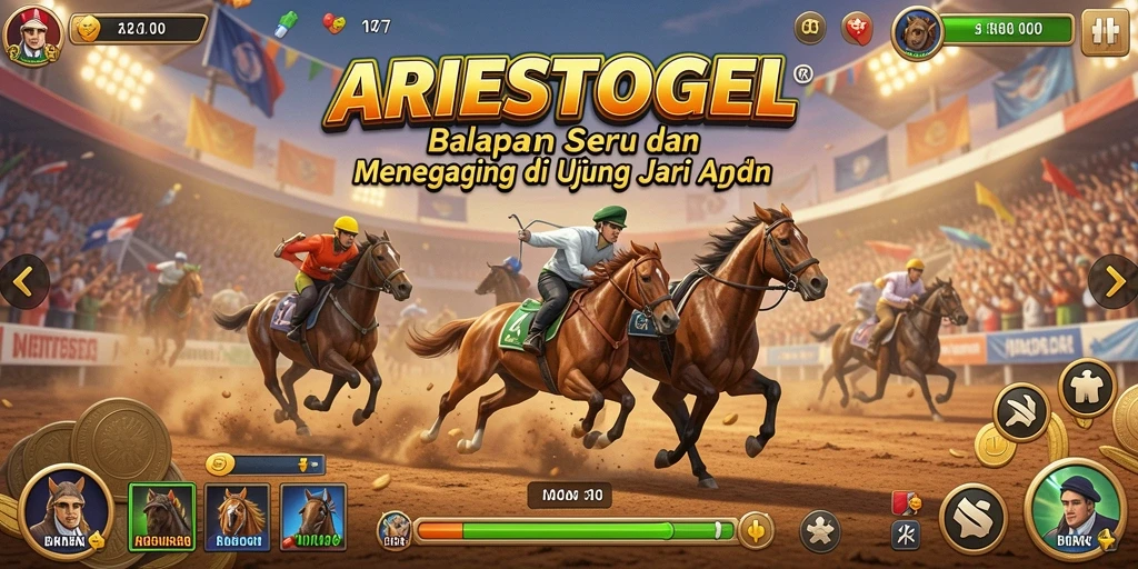 Gameplay seru dalam balapan yang menegangkan di ARIESTOGEL.