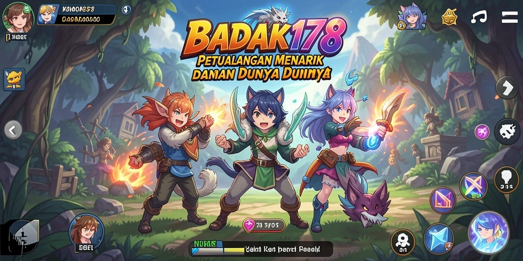 Gameplay BADAK178 yang menarik dengan karakter anime ikonik.