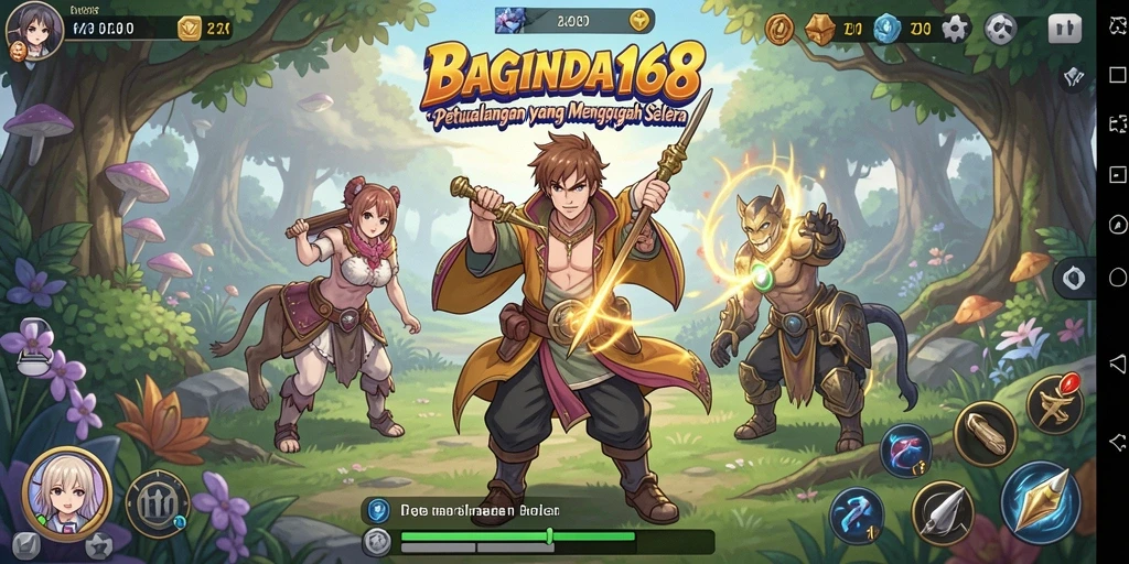 Tampilan gameplay seru dari BAGINDA168 yang penuh warna.