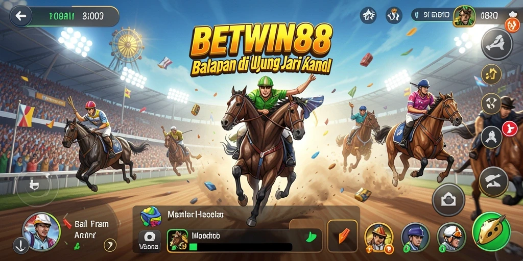 Gameplay Racing seru dan mendebarkan di BETWIN88.