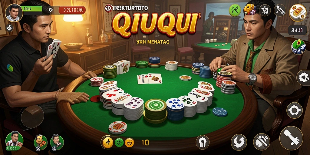 Tampilan gameplay QiuQiu yang mendebarkan di DIREKTURTOTO.