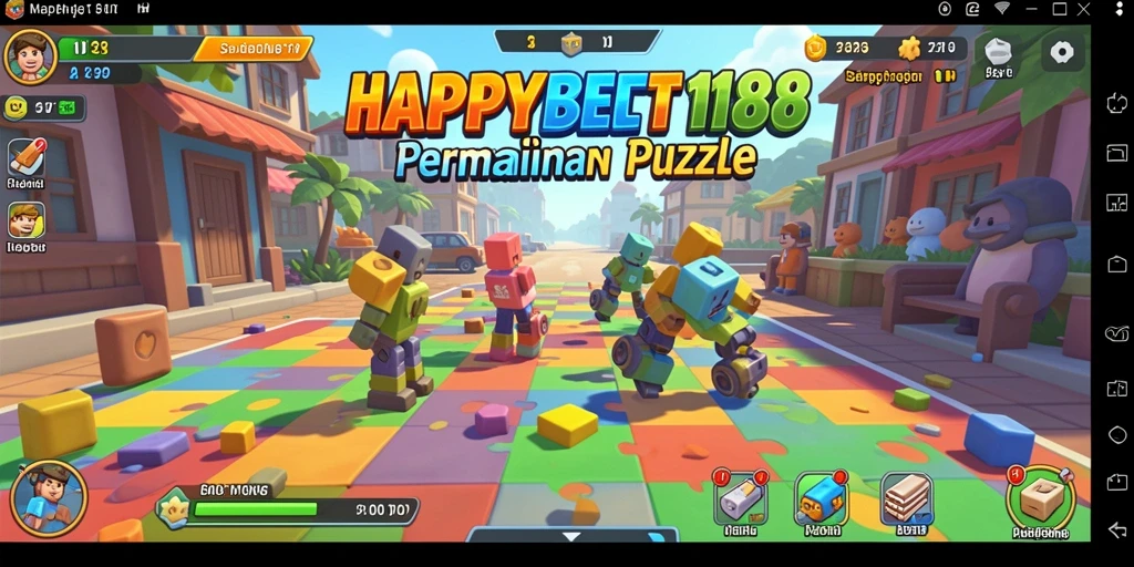 Tampilan gameplay menyenangkan dalam HAPPYBET188 dengan teka-teki menarik.