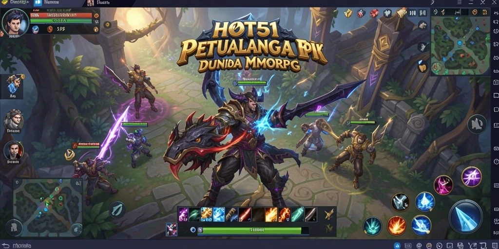 Gameplay seru HOT51 dalam dunia MMORPG yang luas dan memikat.