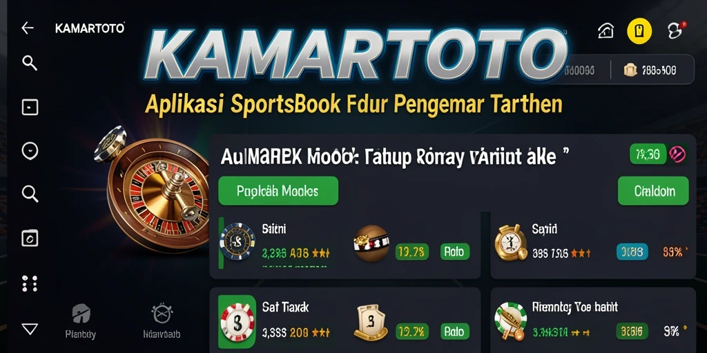 Screenshot utama KAMARTOTO menampilkan gameplay menarik dalam sportsbook.