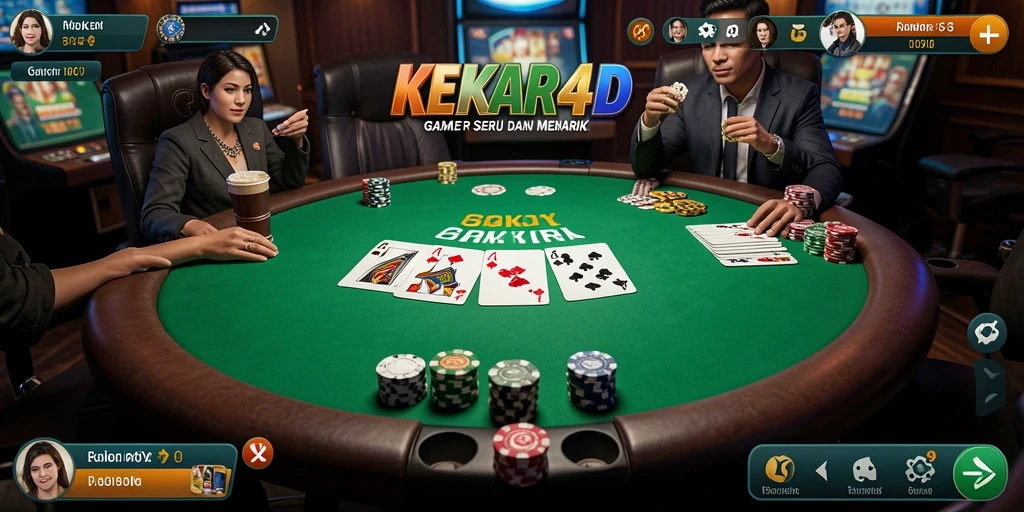 Screenshot gameplay seru poker di KEKAR4D.