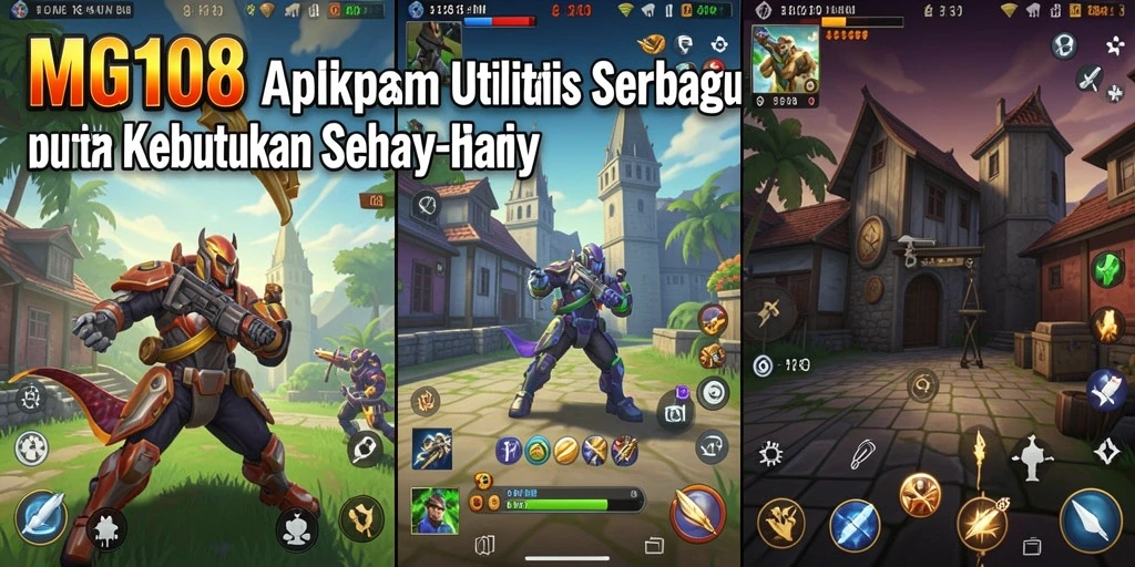Tampilan antarmuka aplikasi MG108 yang bersih dan fungsional.