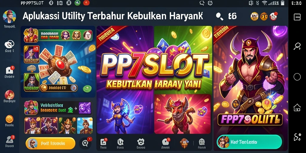 Screenshot tampilan antarmuka utama PP7SLOT yang mudah digunakan.