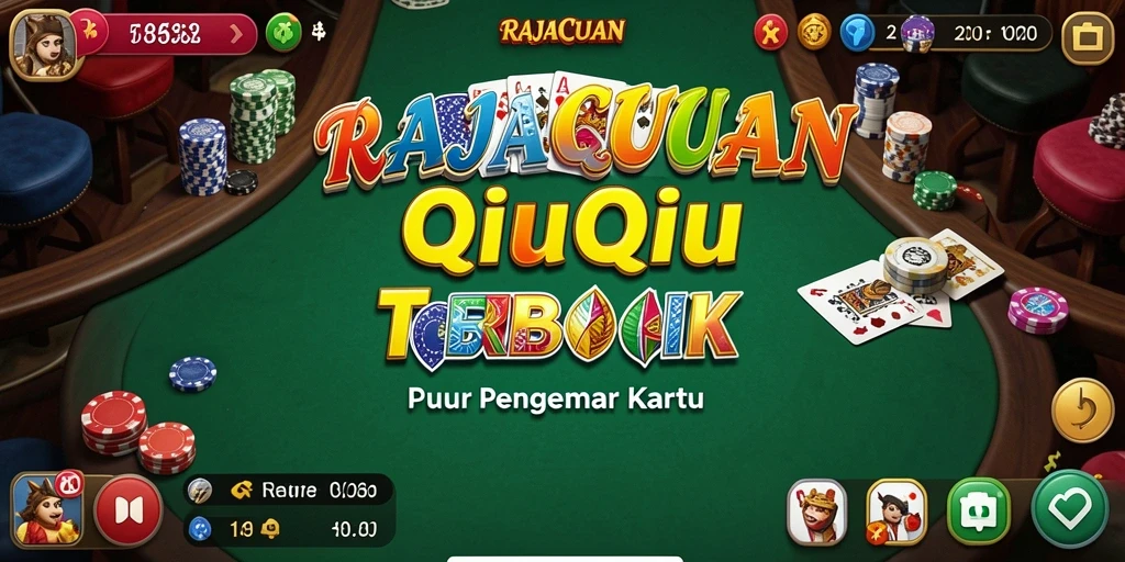 Screenshot gameplay RAJACUAN dengan tampilan kartu dan lawan.