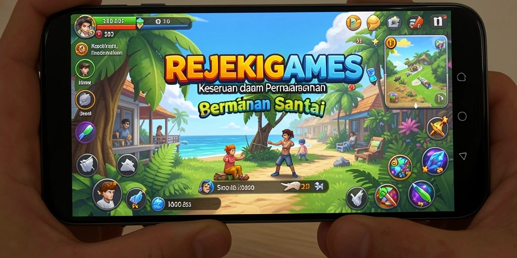 Screenshot menunjukkan aksi menyenangkan dalam bermain REJEKIGAMES.