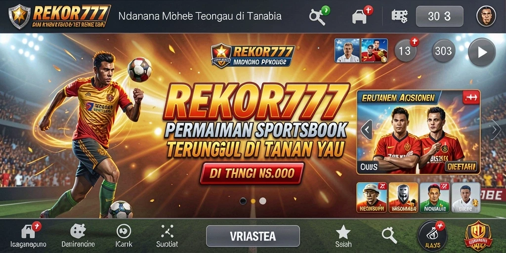 Tampilan gameplay menarik dari REKOR777 saat melakukan taruhan olahraga.