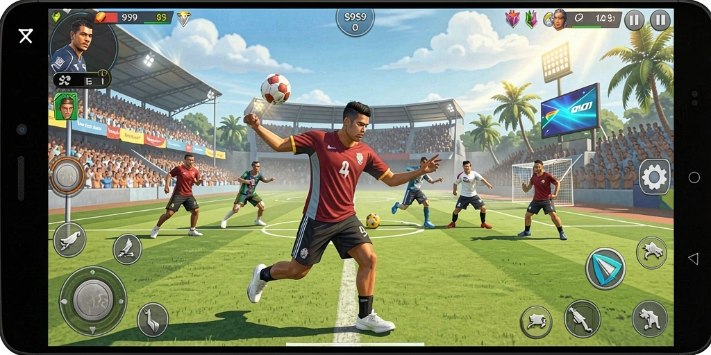Tampilan gameplay S9S9 yang mengasyikkan saat bertanding.