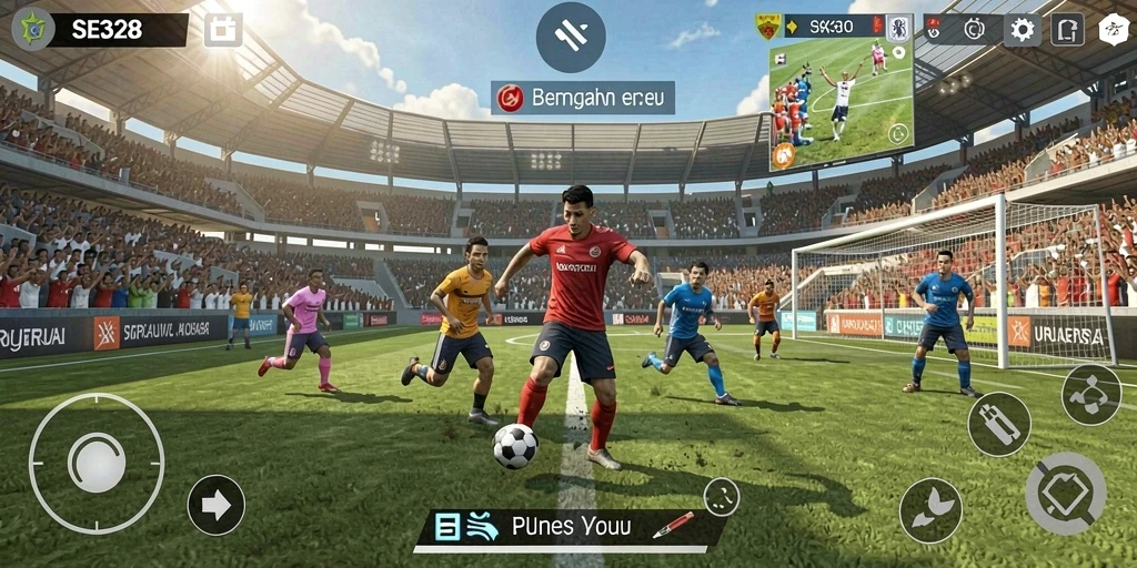 Tampilan gameplay nyata dan penuh aksi dari SE328.
