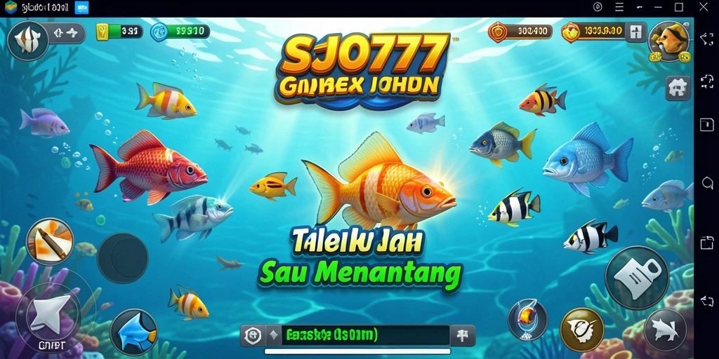 Tampilan gameplay SJO777 yang mengasyikkan saat menembak ikan.