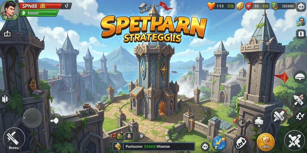 Tampilan gameplay SPN88 dalam aksi Tower Defense yang mendebarkan.