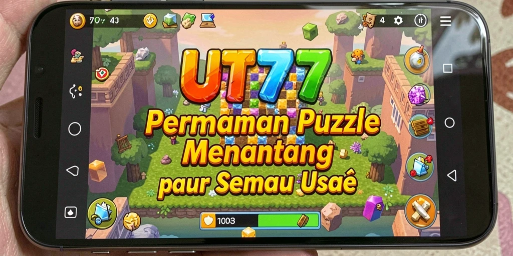 Screenshot UT77 menampilkan gameplay Puzzle yang menantang.