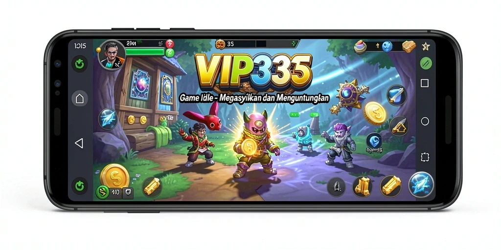 Tampilan gameplay Idle VIP333 yang menarik dan interaktif.